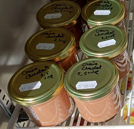 Crème chocolat (150g)  (pc)